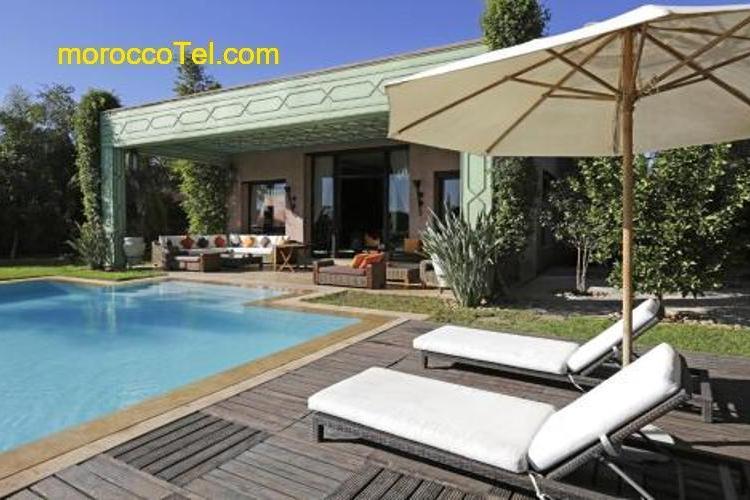 Villa MEZIANE avec piscine privée en première ligne du golf d'Amelkis