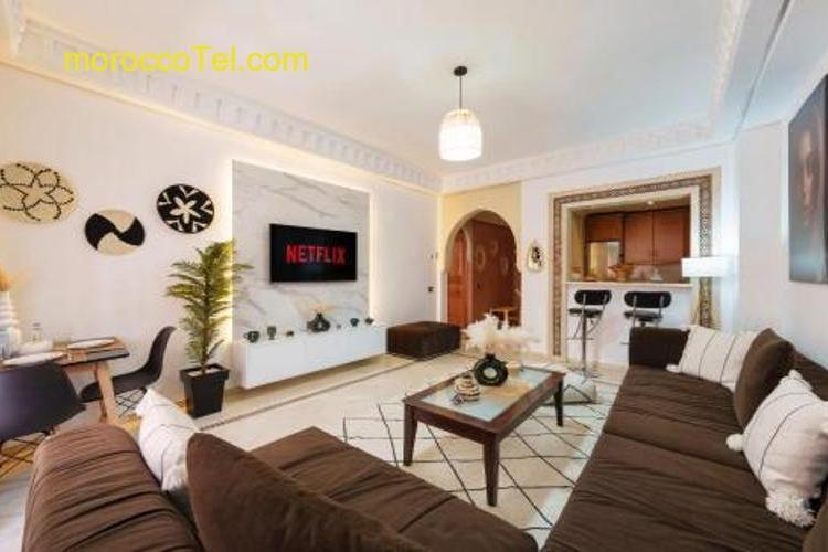 Appartement Chic Gueliz Plaza avec Vue